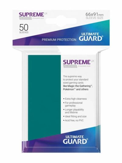 UG - Card Sleeves: Supreme UX Sleeves Standard Size- Petrol Blue (50)