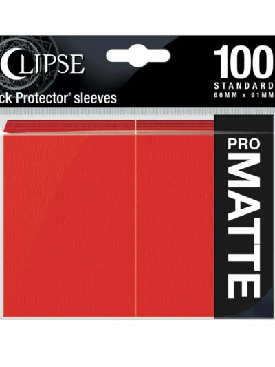 UP - Deck Protectors: Pro-Matte- Eclipse NEW Apple Red (100ct)