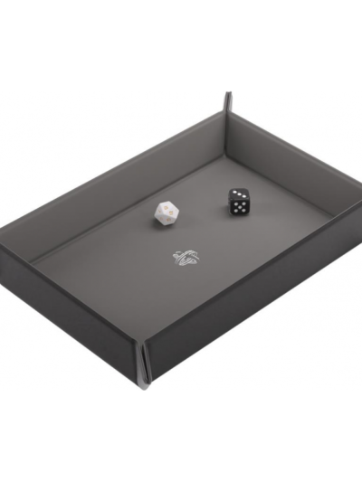Gamegenic - Magnetic Dice Tray Rectangular Black/Gray