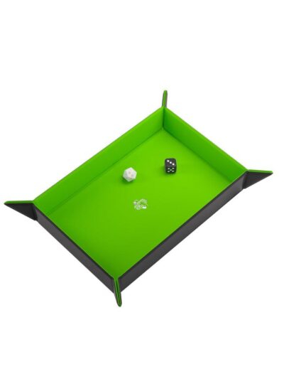Gamegenic - Magnetic Dice Tray Rectangular Black/Green