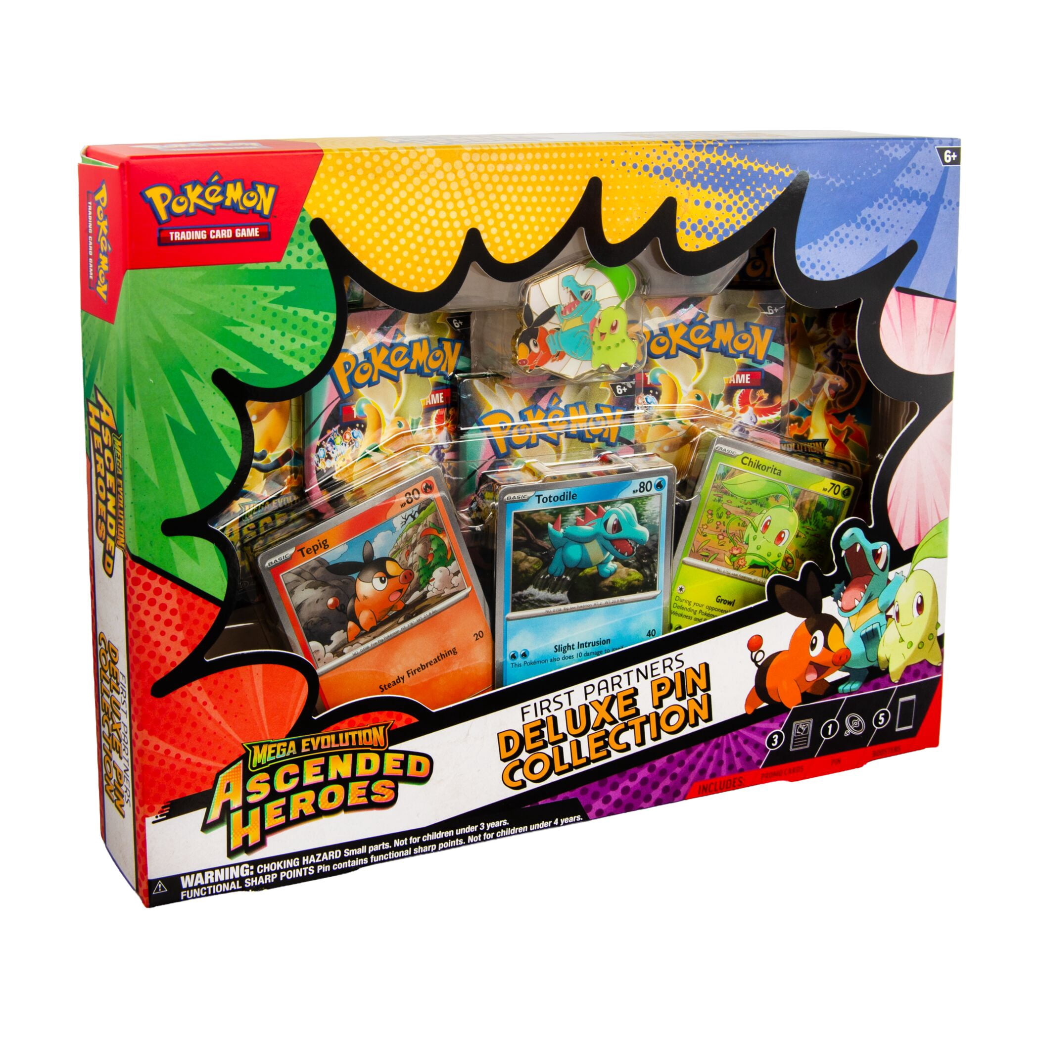 PKM - PKM - Pokémon TCG: Mega Evolution 2.5 - "Ascended Heroes" First Partners Deluxe Pin Collection - ESP
