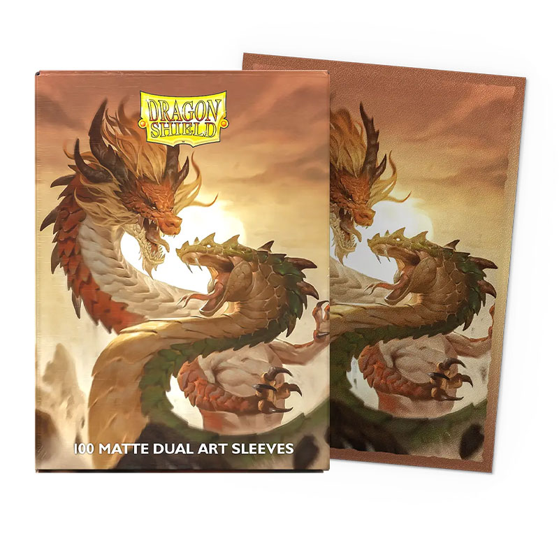 Dragon Shield Sleeves: Standard DUAL- Matte 'Wood Snake' (100 ct.)