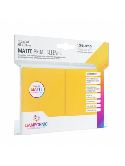 GameGenic: PRIME Sleeves: Yellow 100ct Standard