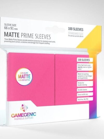 GameGenic: PRIME Sleeves: Pink 100ct Standard