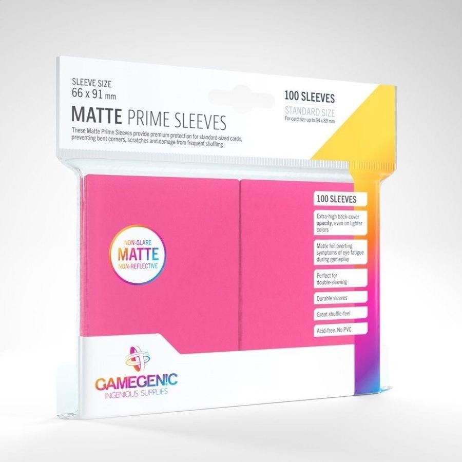 GameGenic: PRIME Sleeves: Pink 100ct Standard