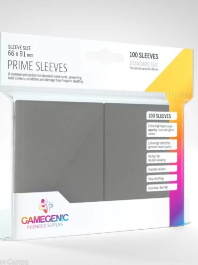 GameGenic: PRIME Sleeves: Gray 100ct Standard
