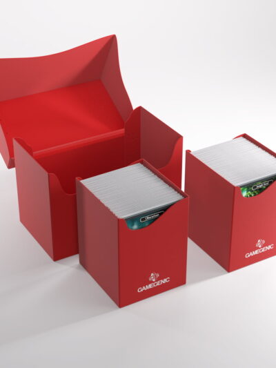 GameGenic - Double Deck Holder 200+XL Standard Size - Red