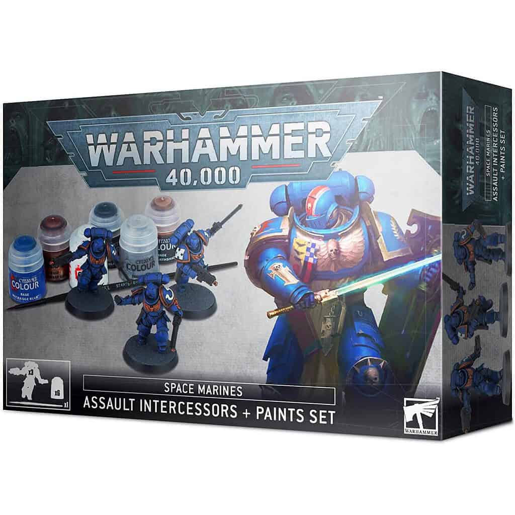 WS - Warhammer 40,000 - Space Marines - Assault Intercessors + Paint Set - EN
