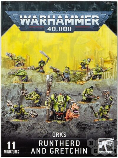 WS - Warhammer 40K - ORKS: RUNTHERD AND GRETCHIN