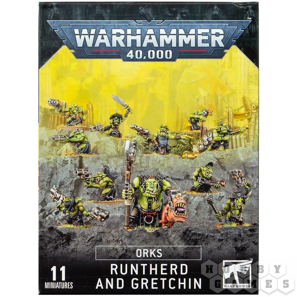 WS - Warhammer 40K - ORKS: RUNTHERD AND GRETCHIN