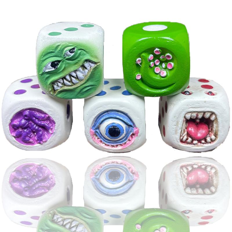 Monster Dice Set (6) - White