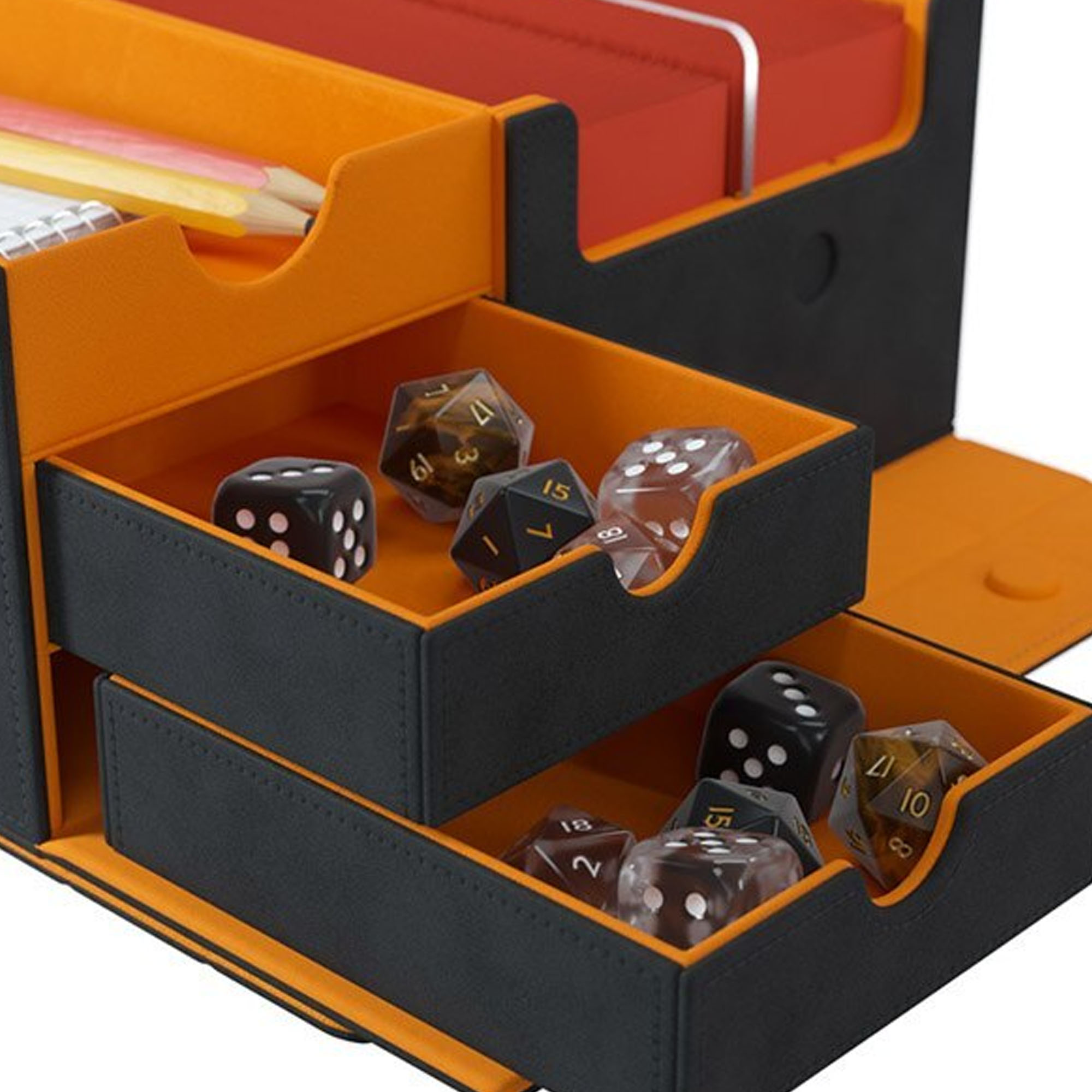GG - Gamegenic Deck Box: Games' Lair 600+ Convertible (Black/Orange)