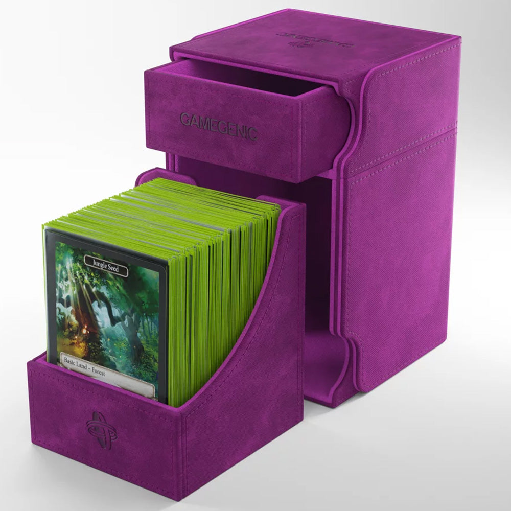 GameGenic - Deck Box: Watchtower 100+ Convertible (Purple)