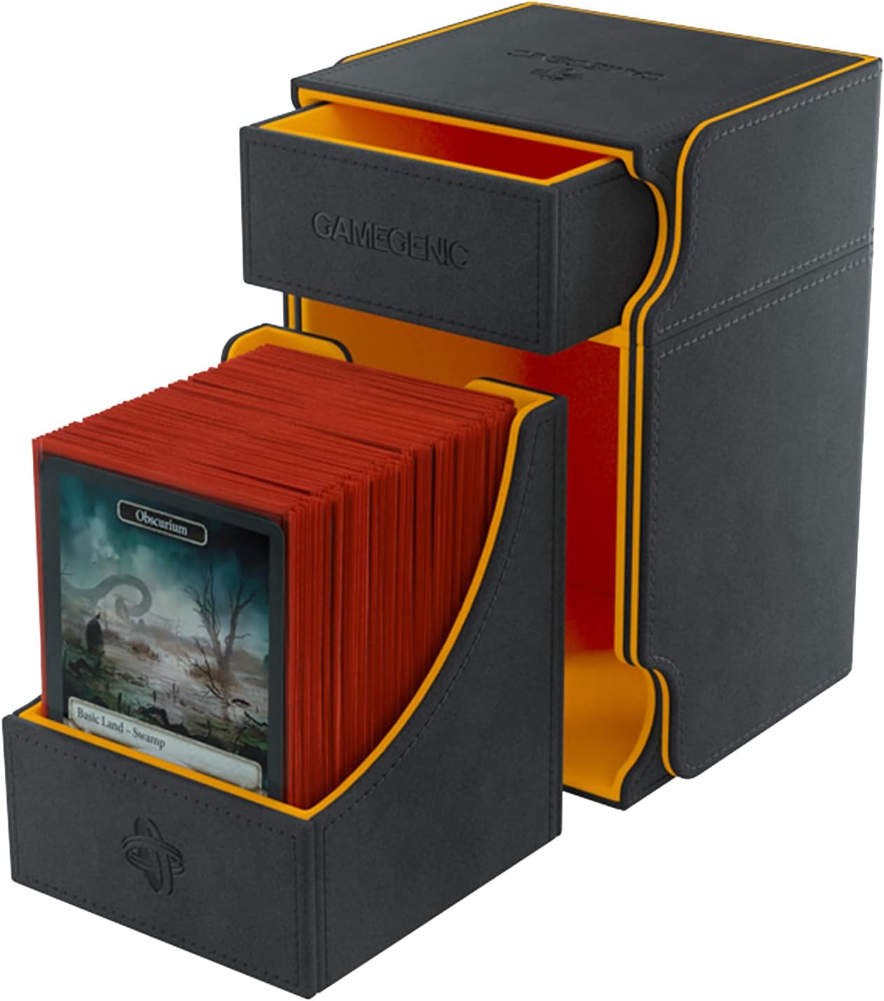 Gamegenic Deck Box: Watchtower 100+ XL Convertible (Black/Orange)