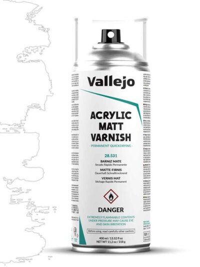 VAL - Varnish: Aerosol - Acrylic Matt, 400 ml.