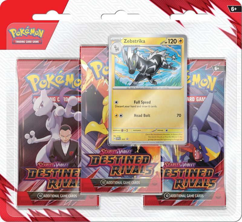 PKM - Pokémon TCG: Scarlet & Violet 10 - "Destined Rivals" 3-Booster Blister - ENG