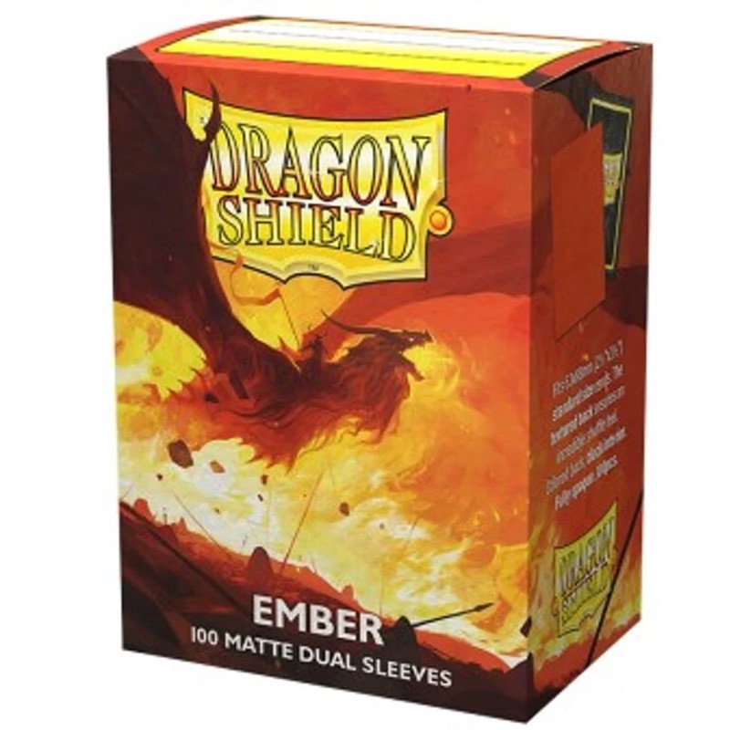 Dragon Shield Sleeves: Standard DUAL - Matte Ember (100 ct.)