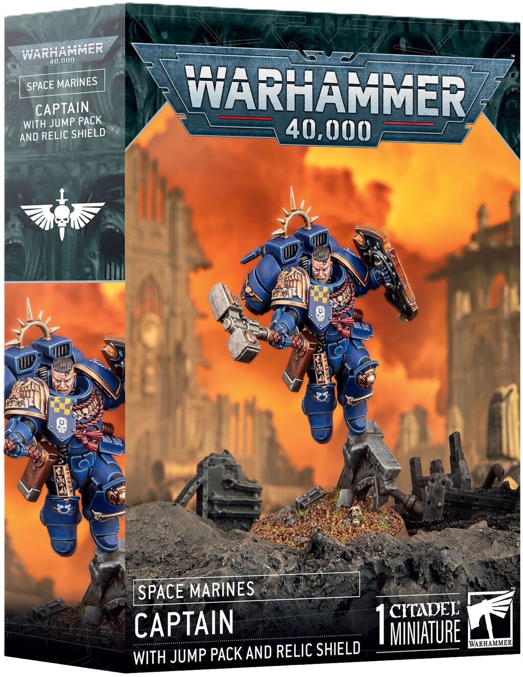WS - Warhammer 40K - SPACE MARINES : CAPTAIN WITH JUMP PACK