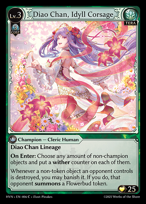 GATCG - Grand Archive TCG: Abyssal Heaven - Diao Chan, Idyll Corsage Re:Collection - ENG