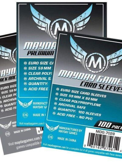 MD - Mayday Games - Euro Size Premium Card Sleeves 59 x 92 - 100 pack