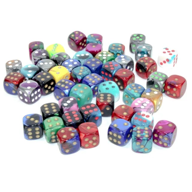 Dice - CHX Assorted 12mm D6-Dice