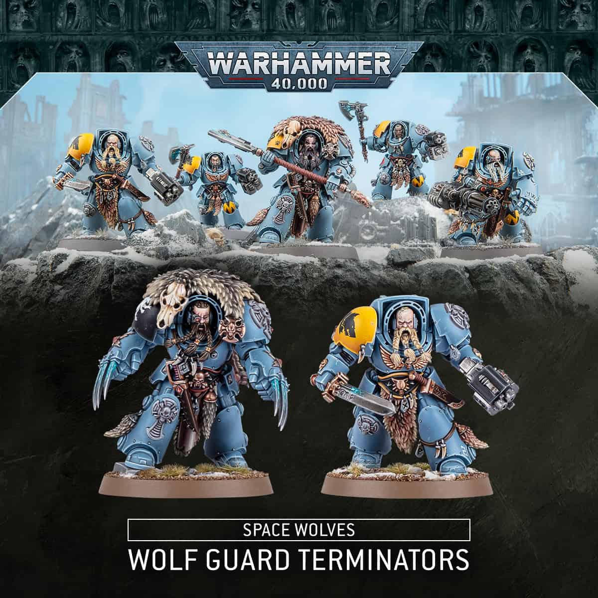 WS - Warhammer 40K - SPACE WOLVES: WOLF GUARD TERMINATOR
