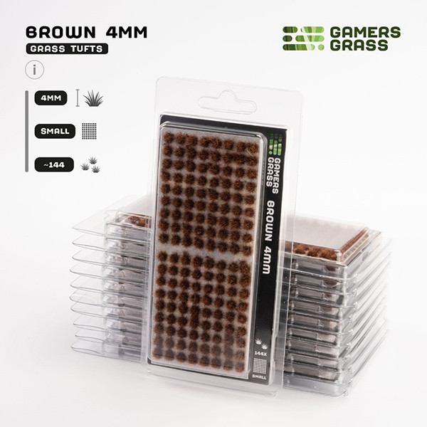 GG - Gamers Grass Tufts: Tufts - Brown 4mm - Small