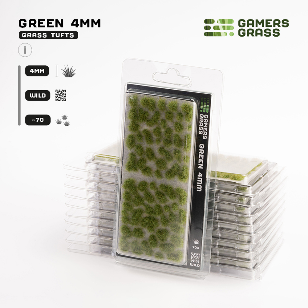 GG - Gamers Grass Tufts: Tufts - Green 4mm - Wild