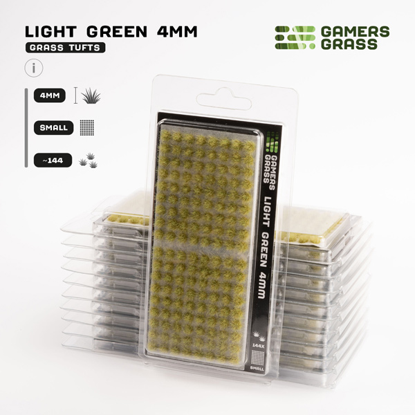 GGT - Gamers Grass Tufts: Tufts - Light Green 4mm - Small