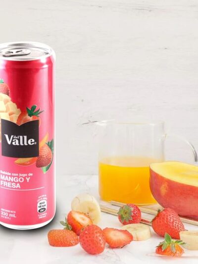 Food-Gaseosa: Del Valle Mango y Fresa 330ml