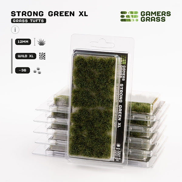 GG - Gamers Grass Tufts: Tufts - Strong Green XL 12mm - Wild XL