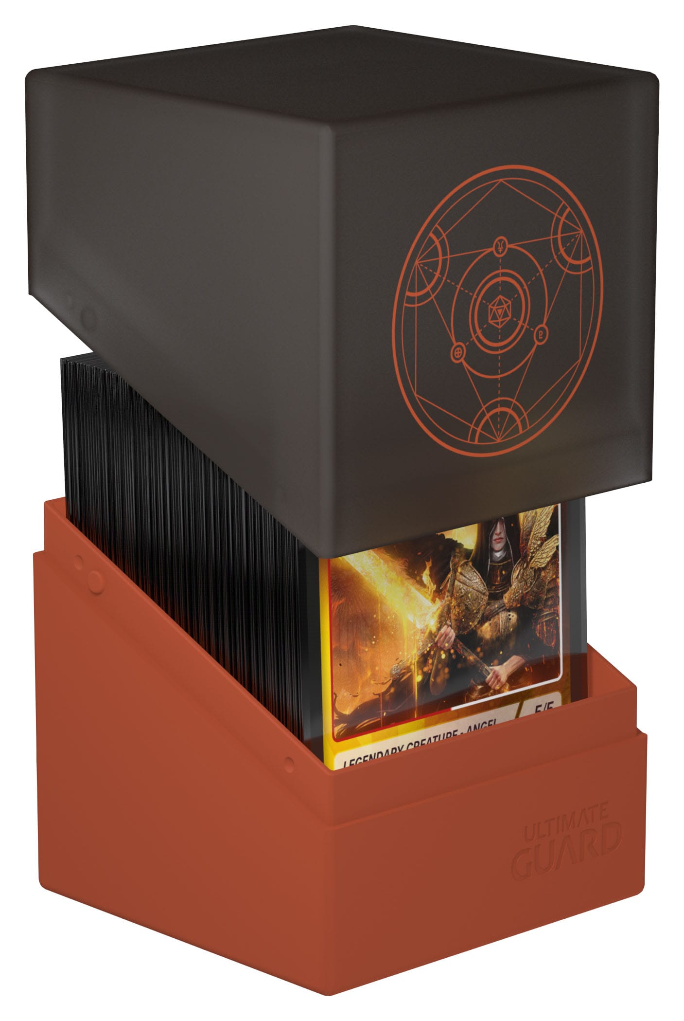 UP - Ultra Pro - Deck Case: Boulder 100+ Standard Size Druidic Secrets- Impetus (Dark Orange)