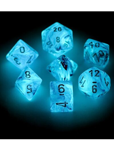 Dice - CHX 27523 / 27524 Ghostly Glow Polyhedral 7-Die Set