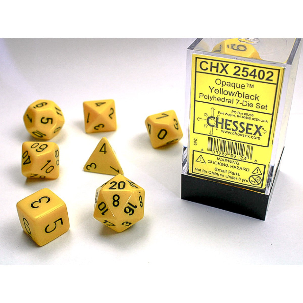 Dice - CHX 25304 / 25316 / 25303 - Opaque Polyhedral 7-Die Set