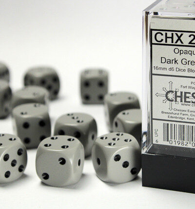 Dice - CHX 25610 Opaque 16mm d6 Dice Block (12ct.)