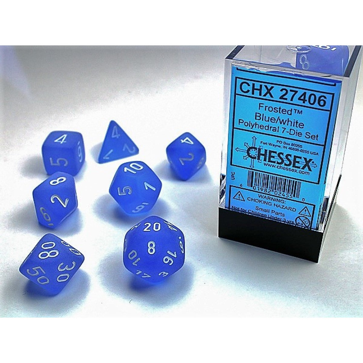 Dice - CHX 27409 / 27493 / 27427 Frosted Polyhedral 7-Die Set