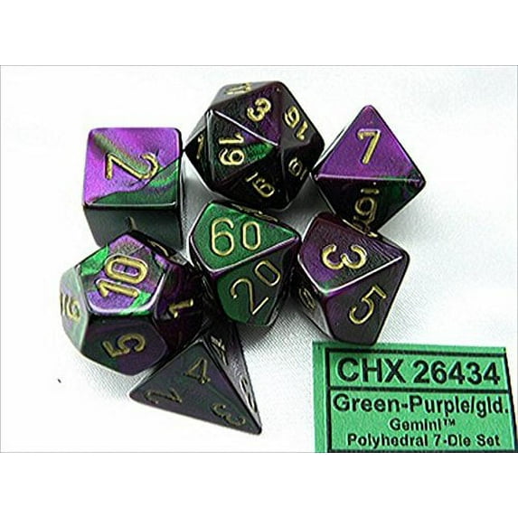 Dice - CHX 26439 / 26434 / 27402 Gemini 7-Die Set