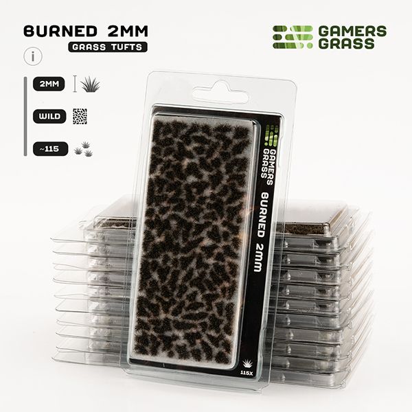 GG - Gamers Grass Tufts: Tufts - Burned 2mm - Wild