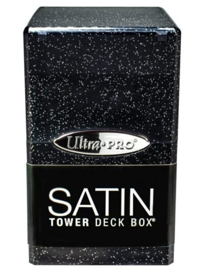 UP - Deckbox: Satin Tower 100+ Glitter- Black