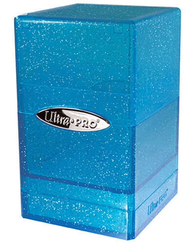 UP - Deckbox: Satin Tower 100+ Glitter- Blue