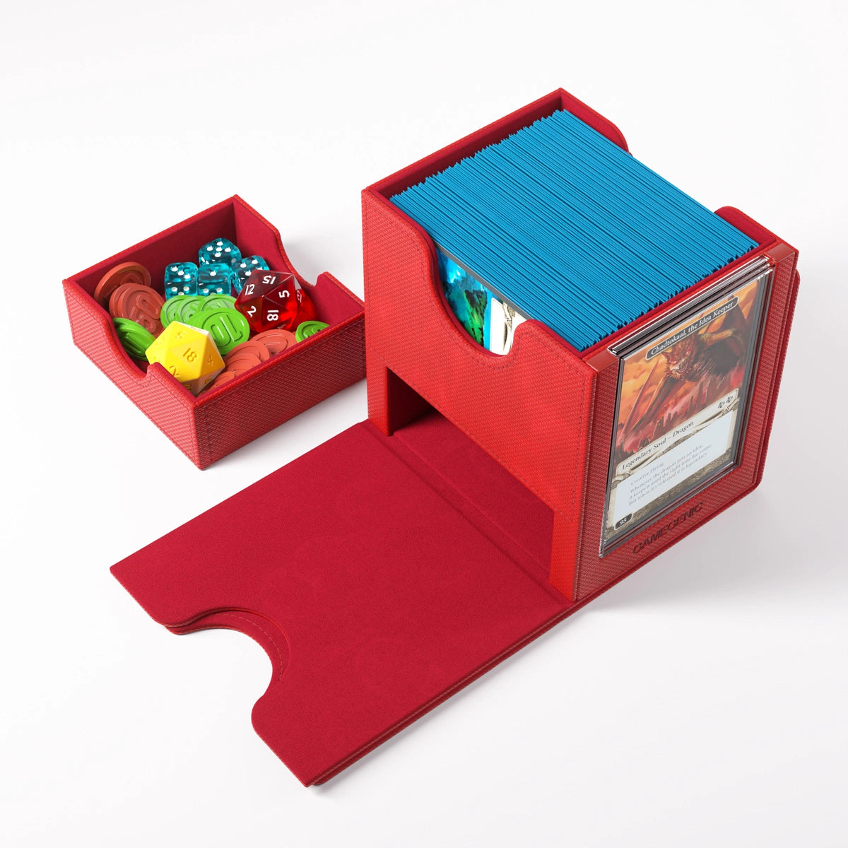 Gamegenic - Deck Box: Sidekick 100+ XL Red