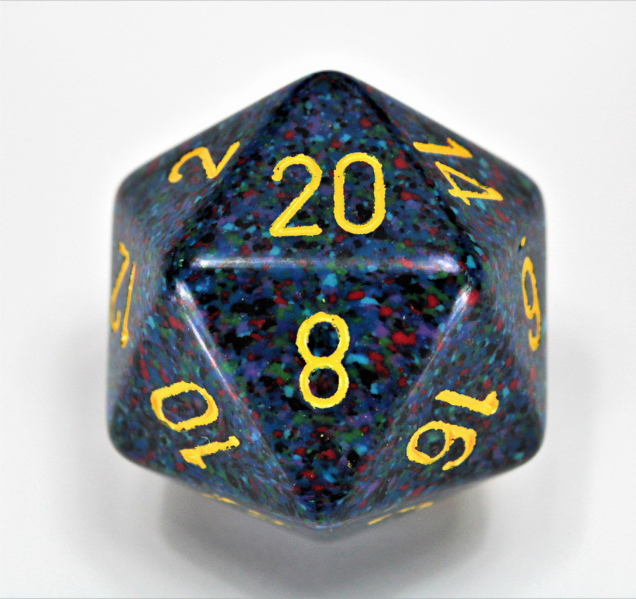 Dice 34mm 1D20 Speckled