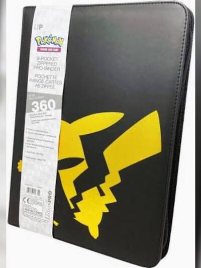 UP - Binder: PRO-9 Pocket Pokemon Zippered Elite Series Pikachu