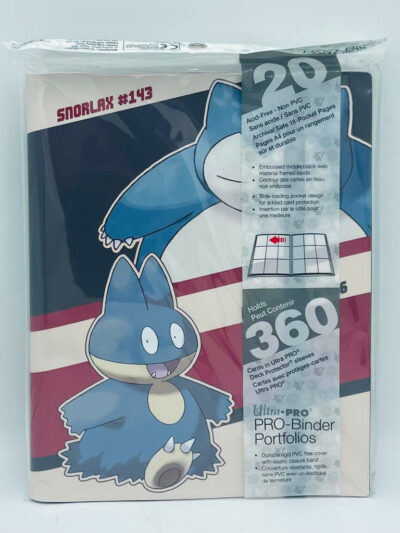 UP - Binder: PRO-9 Pocket Pokemon - Snorlak & Munchlax (10 Pages)