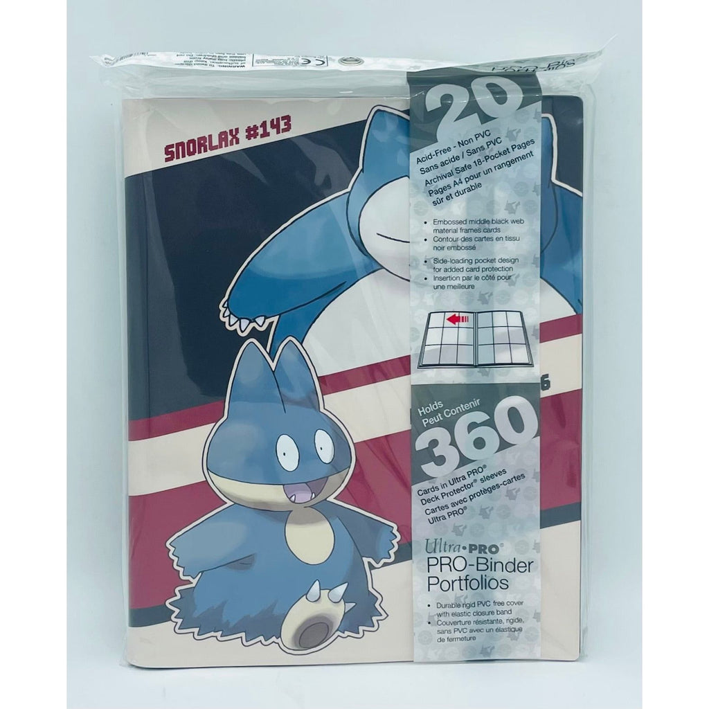 UP - Binder: PRO-9 Pocket Pokemon - Snorlak & Munchlax (10 Pages)
