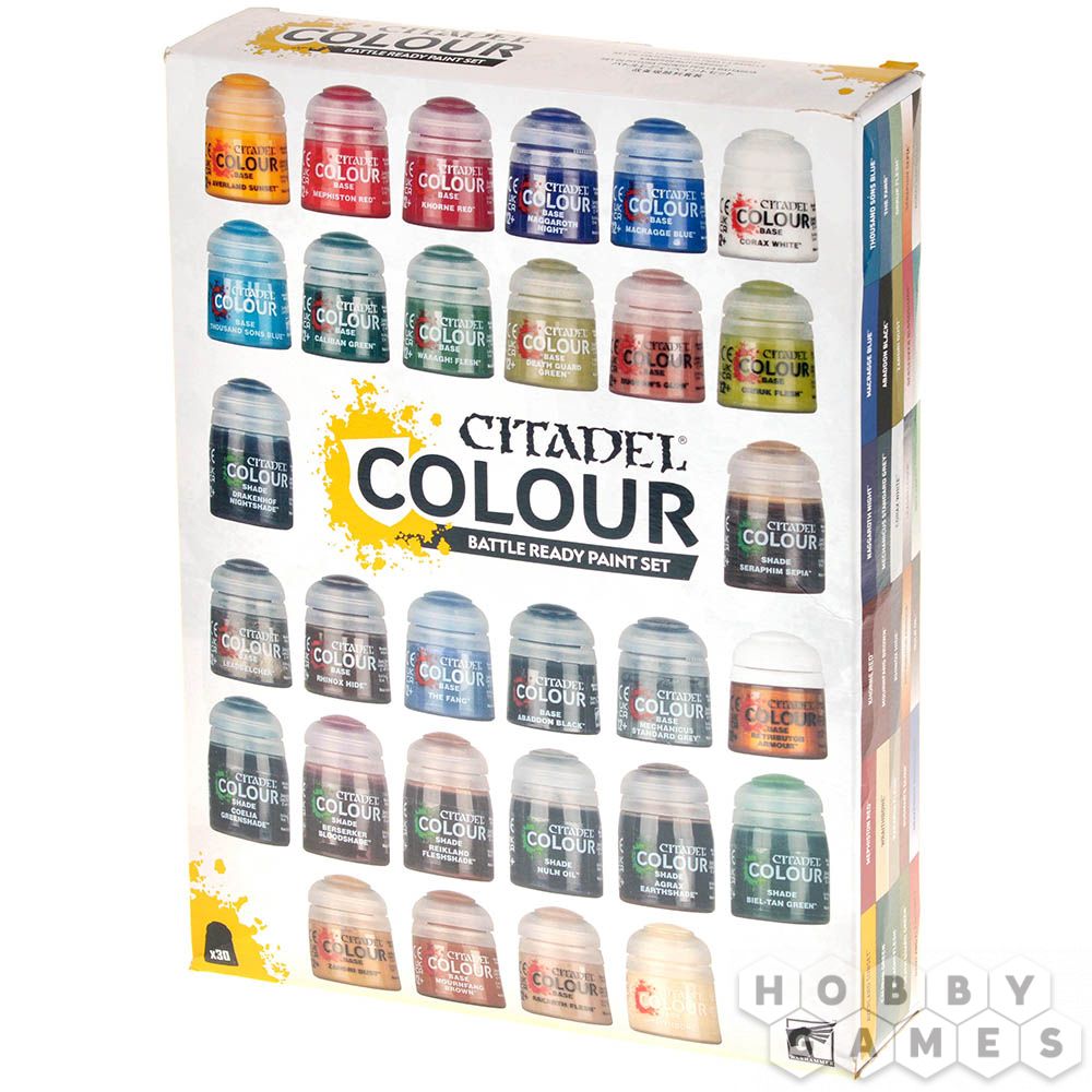 WS - CITADEL COLOUR: BATTLE READY PAINT SET
