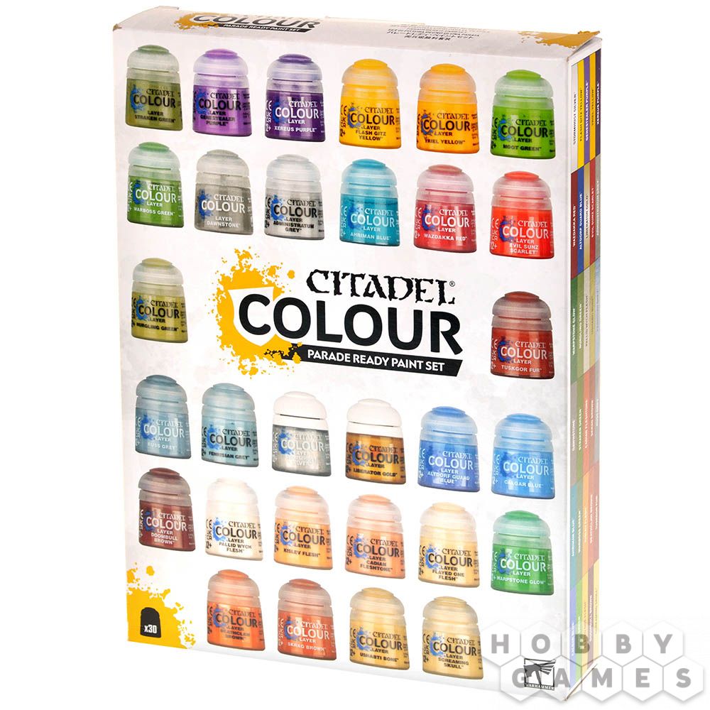 WS - CITADEL COLOUR: PARADE READY PAINT SET