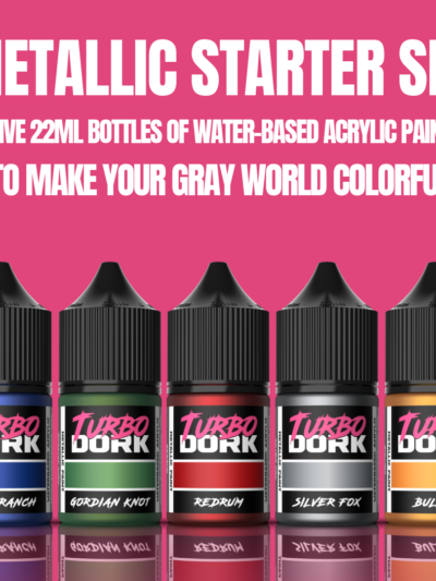 TDK - Paint Set: Metallic Acrylic- Turbo Dork Starter Set (5x 22ml paints)