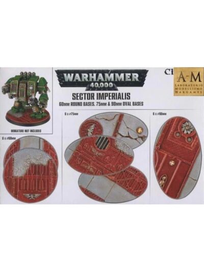 WS - WARHAMMER 40000: Sector Imperialis: 60mm Round Bases- 75mm&90mm Oval Bases- EN