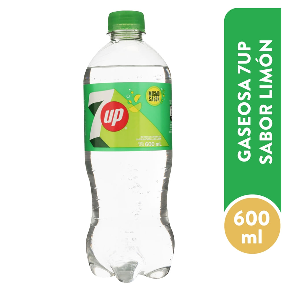 Food-Gaseosa: 7UP Lima Limon 600ml